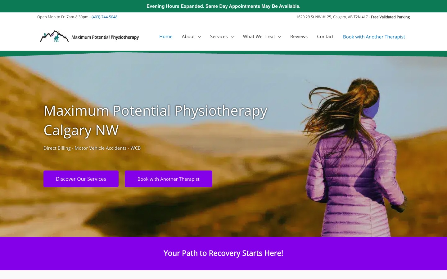 The current homepage